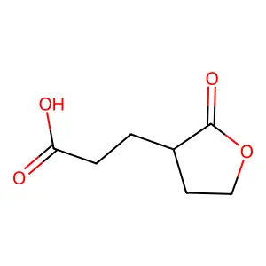 3-Furanpropanoic acid, tetrahydro-2-oxo- structure