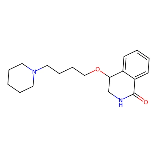 4-(4-piperidin-1-ylbutoxy)-3,4-dihydro-2H-isoquinolin-1-one structure