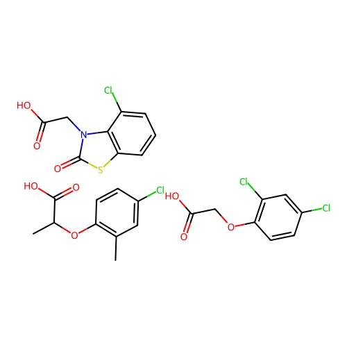 Dma sol(2,4-D-mcpp-benazolin) structure
