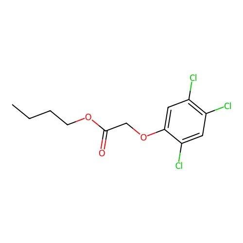 2,4,5-Trichlorophenoxyacetic acid butyl ester structure