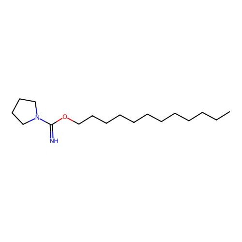Dodecyl pyrrolidine-1-carboximidate structure