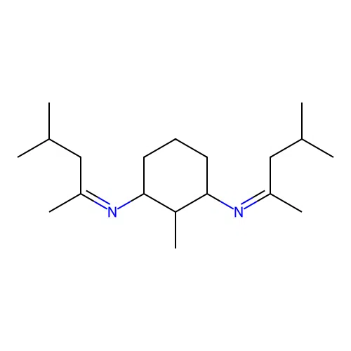 N,N'-Bis(1,3-dimethylbutylidene)-2-methylcyclohexane-1,3-diamine structure