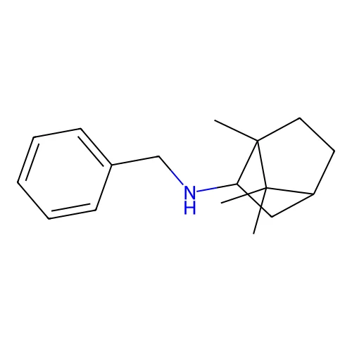 N-benzyl-N-(1,7,7-trimethylbicyclo[2.2.1]hept-2-yl)amine structure