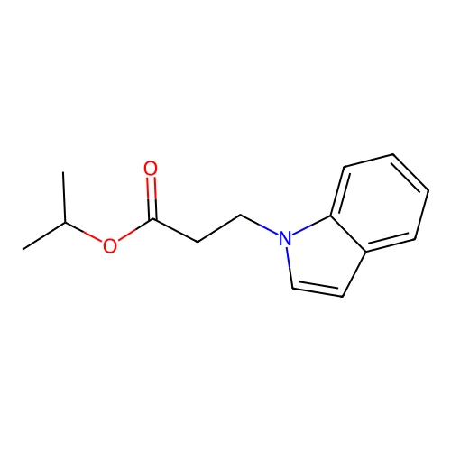 isopropyl 1H-indole-1-propionate structure