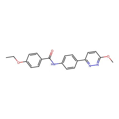 4-ethoxy-N-[4-(6-methoxypyridazin-3-yl)phenyl]benzamide structure