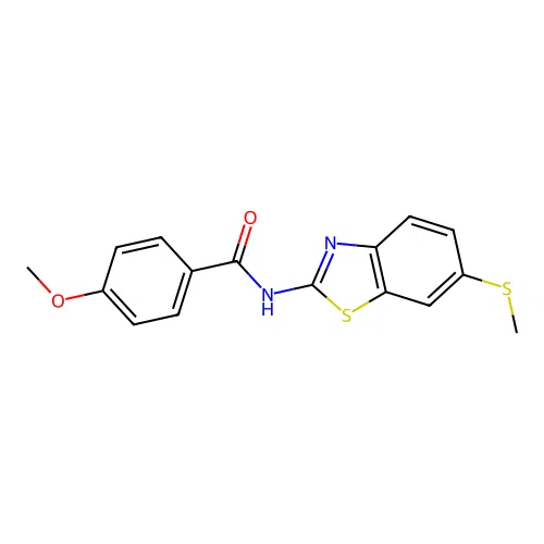 4-methoxy-N-(6-(methylthio)benzo[d]thiazol-2-yl)benzamide structure