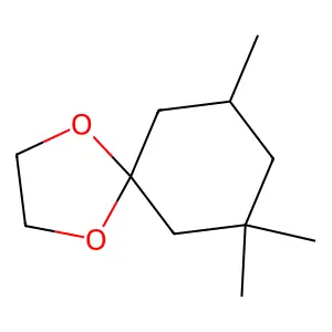 1,4-Dioxaspiro[4.5]decane, 7,7,9-trimethyl- structure