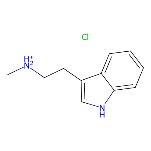 N-Methyl-1H-indole-3-ethylamine monohydrochloride structure