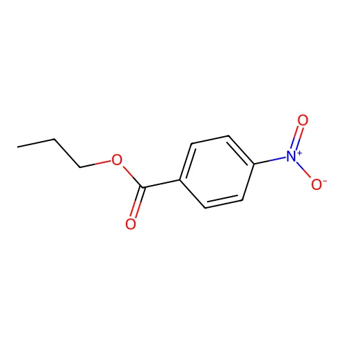 Benzoic acid, 4-nitro-, propyl ester structure