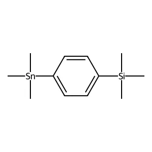 Trimethyl[4-(trimethylsilyl)phenyl]stannane structure