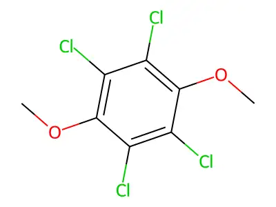 Tetrachloro-1,4-dimethoxybenzene structure