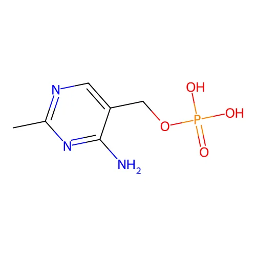 4-Amino-2-methyl-5-phosphomethylpyrimidine structure