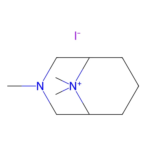 3-Aza-9-azoniabicyclo(3.3.1)nonane, 3,9,9-trimethyl-, iodide structure