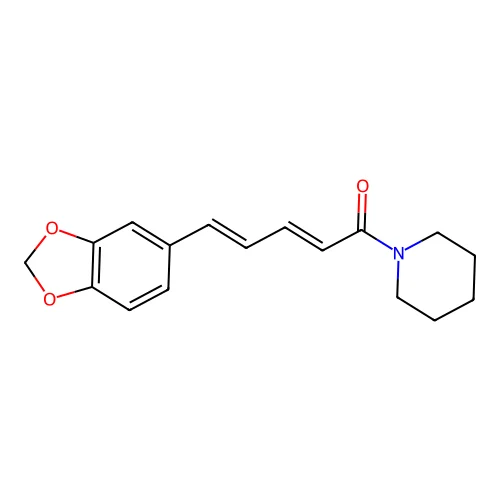 2,4-Pentadien-1-one, 5-(1,3-benzodioxol-5-yl)-1-(1-piperidinyl)-, (2E,4E)- structure