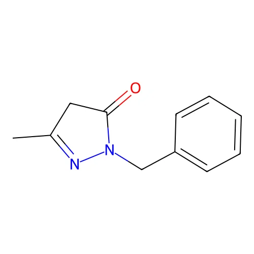 1-Benzyl-3-methyl-2-pyrazolin-5-one structure