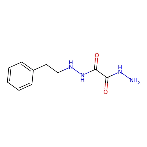 Oxalic acid, hydrazide 2-phenethylhydrazide structure