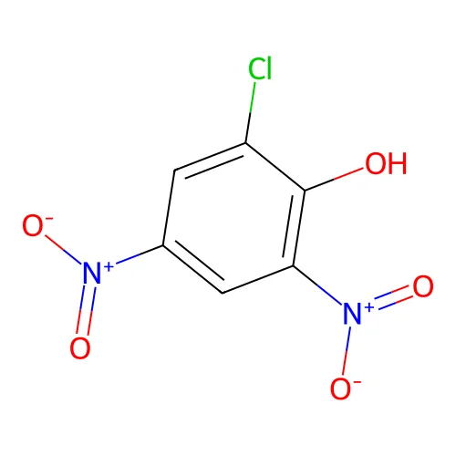 2-Chloro-4,6-dinitrophenol structure
