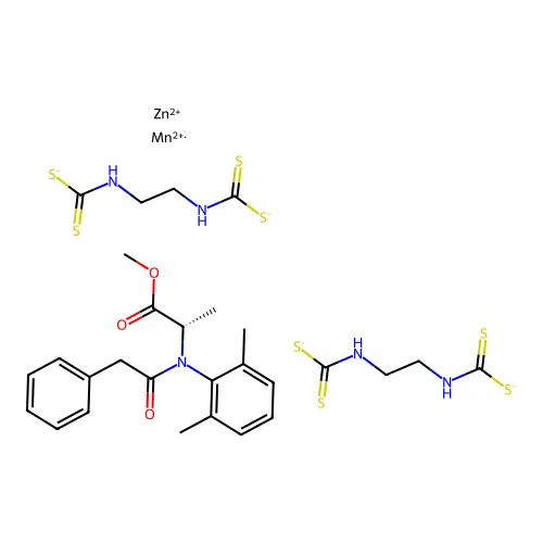 Benzlaxyl-mancozeb mixt. structure