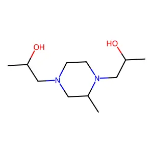 3,3'-(2-Methylpiperazine-1,4-diyl)dipropan-2-ol structure