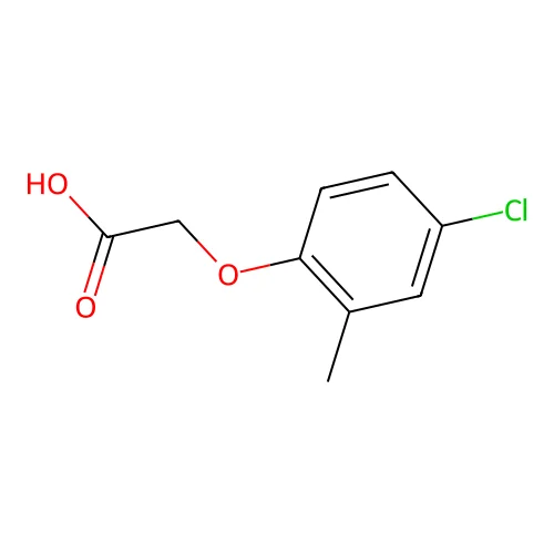 (4-chloro-2-Methylphenoxy)acetic acid structure