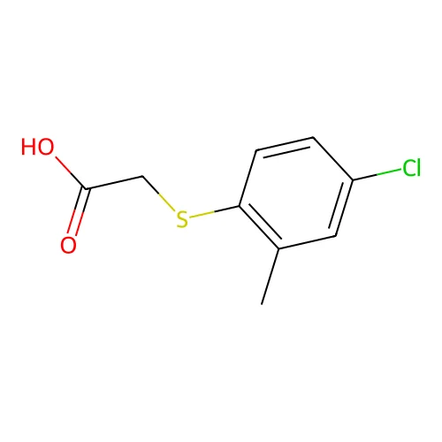 4-Chloro-o-tolylthioacetic acid structure
