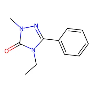 4-Ethyl-2,4-dihydro-2-methyl-5-phenyl-3H-1,2,4-triazol-3-one structure