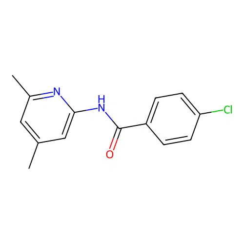 Benzamide, 4-chloro-N-(4,6-dimethyl-2-pyridinyl)- structure