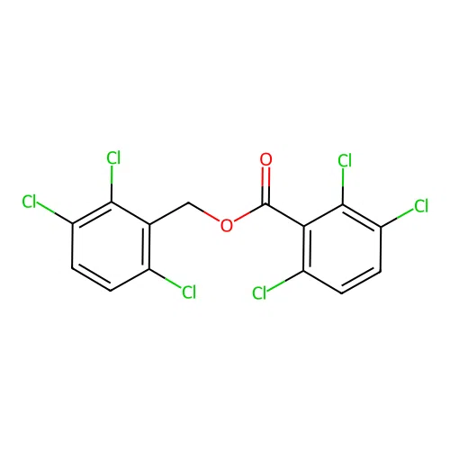 Benzoic acid, 2,3,6-trichloro-, (2,3,6-trichlorophenyl)methyl ester structure