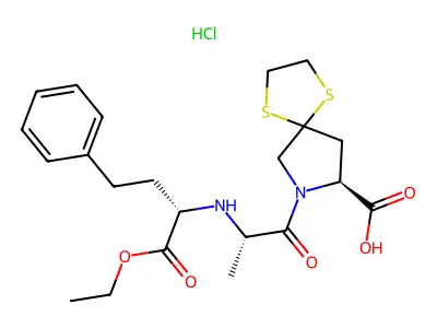Spirapril hydrochloride structure