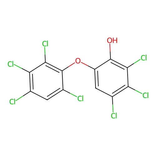 2,3,4-Trichloro-6-(2,3,4,6-tetrachlorophenoxy)phenol structure