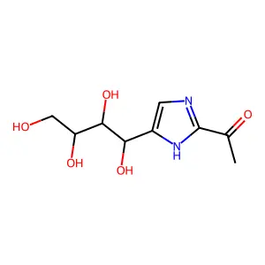 1-(5-((1R,2S,3R)-1,2,3,4-Tetrahydroxybutyl)-1H-imidazol-2-yl)ethanone structure