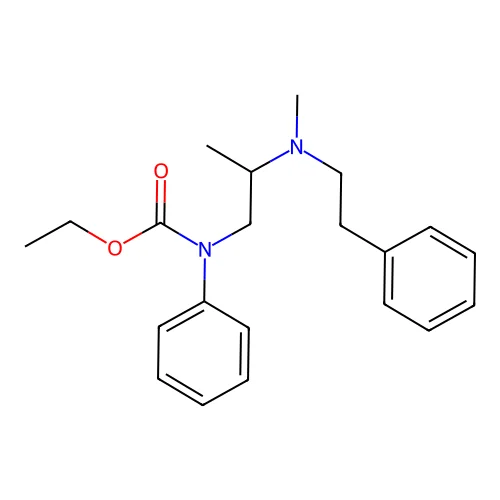Carbanilic acid, N-(2-(methylphenethylamino)propyl)-, ethyl ester structure