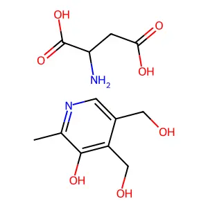 Pyridoxine aspartate structure