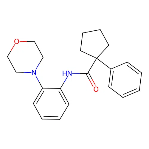 N-(2-Morpholin-4-ylphenyl)(phenylcyclopentyl)formamide structure