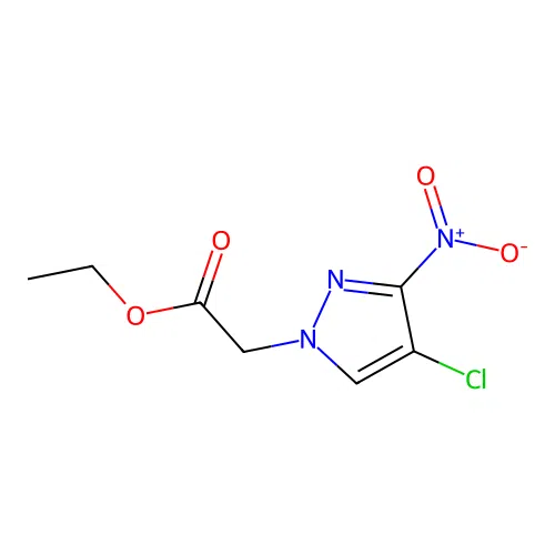 ethyl (4-chloro-3-nitro-1H-pyrazol-1-yl)acetate structure