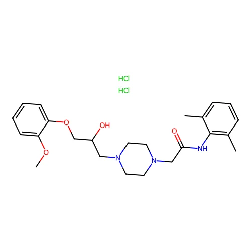 Ranolazine Hydrochloride structure