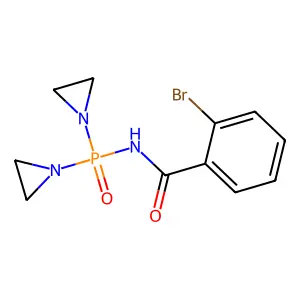 Benzamide, N-(bis(1-aziridinyl)phosphinyl)-o-bromo- structure