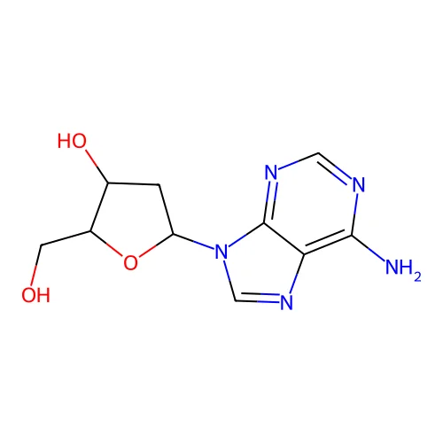 5-(6-Aminopurin-9-Yl)-2-(Hydroxymethyl)Oxolan-3-Ol structure