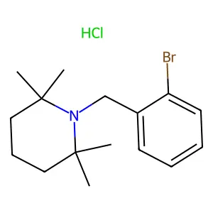 Piperidine, 1-(o-bromobenzyl)-2,2,6,6-tetramethyl-, hydrochloride structure
