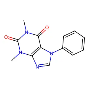Theophylline, 7-phenyl- structure