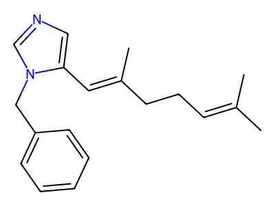 1-Benzyl-5-(2,6-dimethylhepta-1,5-dienyl)imidazole structure