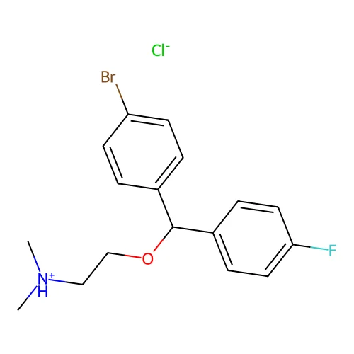 C17H19BrFNO.ClH structure