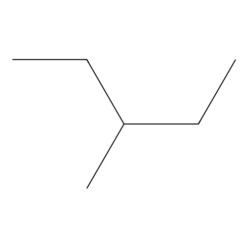 3-Methylpentane structure