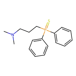 Phosphine sulfide, (3-(dimethylamino)propyl)diphenyl- structure