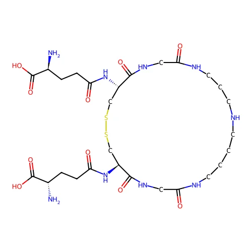 Trypanothione disulfide structure