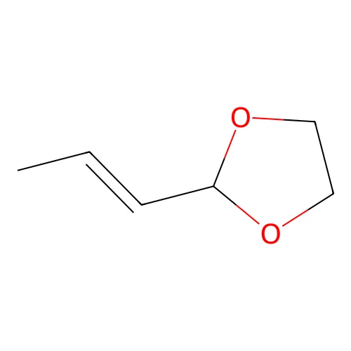 2-Prop-1-enyl-1,3-dioxolane structure