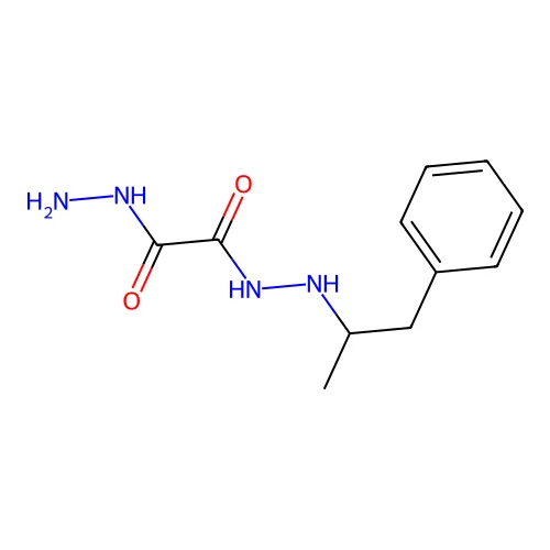Oxalic acid, hydrazide 2-(alpha-methylphenethyl)hydrazide structure
