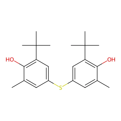4,4'-Thiobis(2-tert-butyl-6-methylphenol) structure