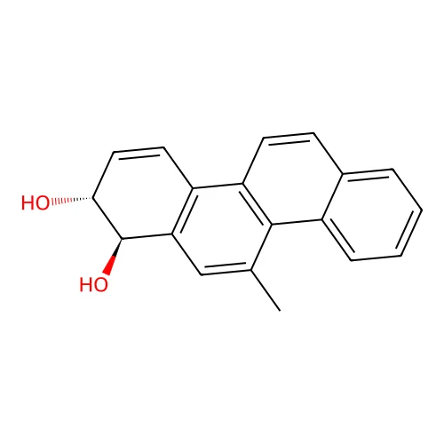 1,2-CHRYSENEDIOL, 1,2-DIHYDRO-11-METHYL-, trans-(+-)- structure