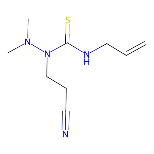 Hydrazinecarbothioamide, 1-(2-cyanoethyl)-2,2-dimethyl-N-2-propenyl- structure
